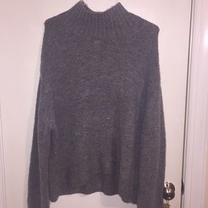 Gray wool turtleneck h and m